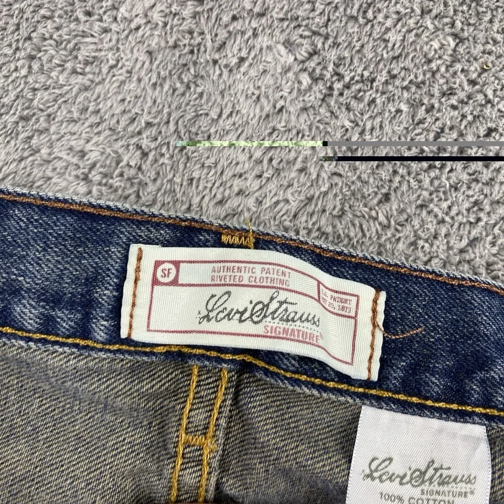 Levi Strauss Straight Fit Jeans Mens 38x30 Blue Medium‎ Wash Mid Rise